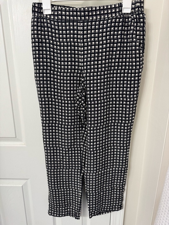 St. John Pants - St. John Black and White Geometric Print Pants